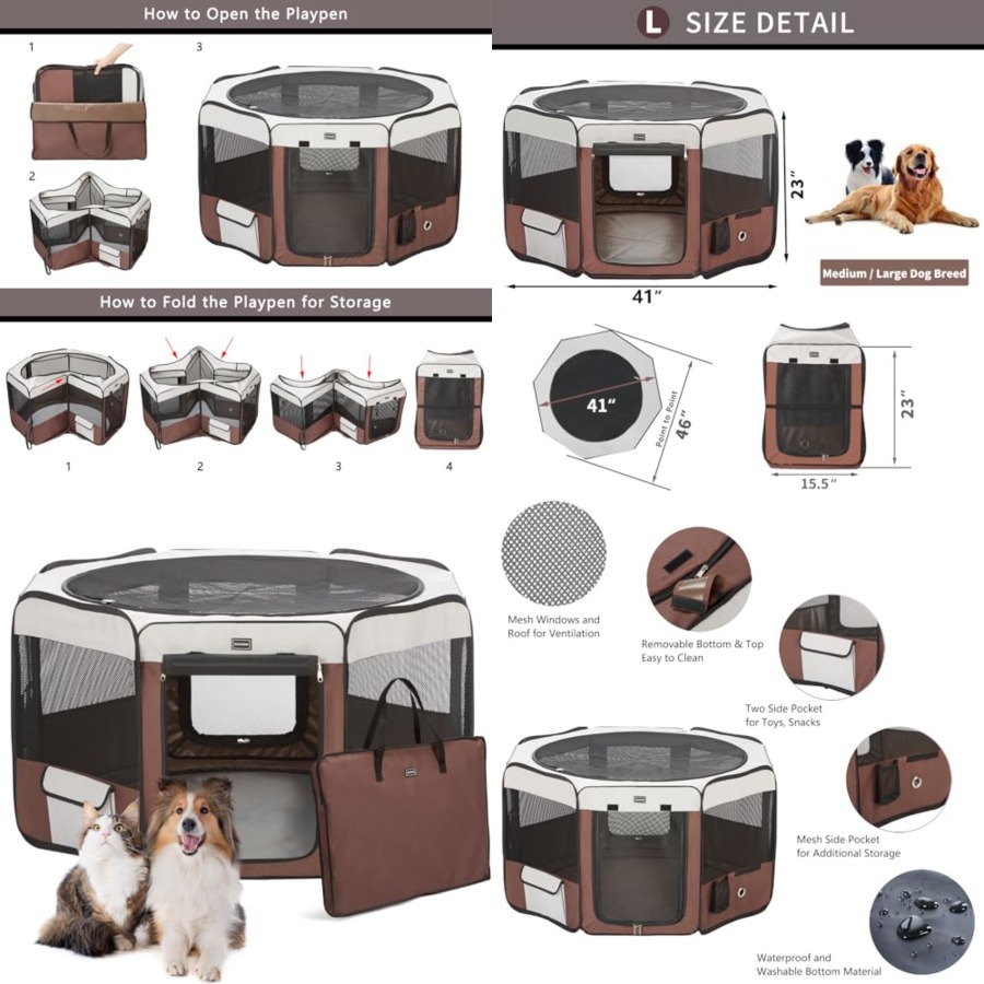 Outdoor Camping Dog Kennel - Dog 46