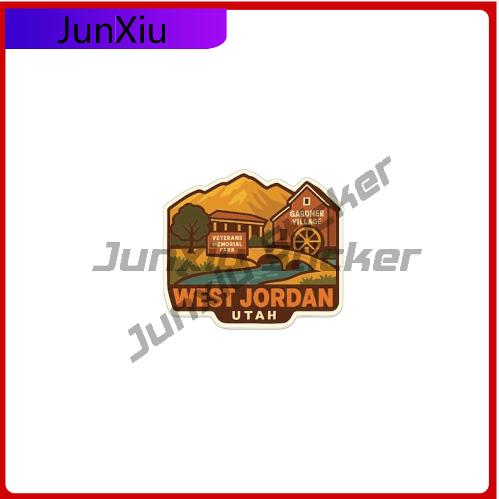Outdoor Camping Utah - West Jordan Utah Sticker Vinyl Decal