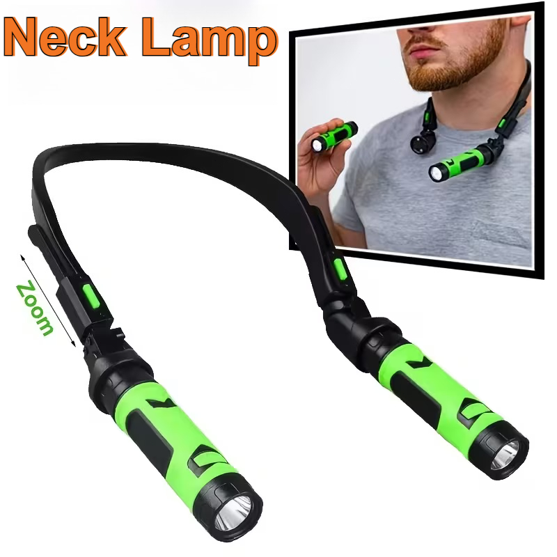 Outdoor Camping Bbq - USB Rechargeable LED Neck Light Hands