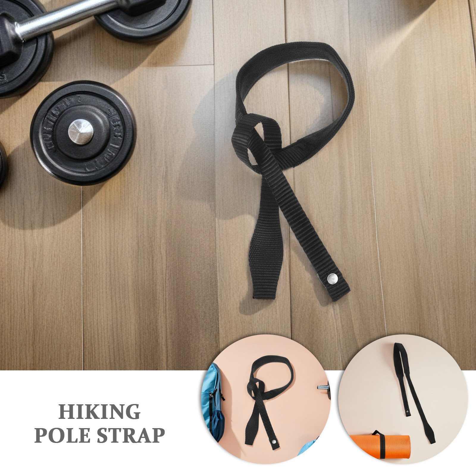 Trekking Poles - 4Pair Ski Pole Wrist Strap Adjustable