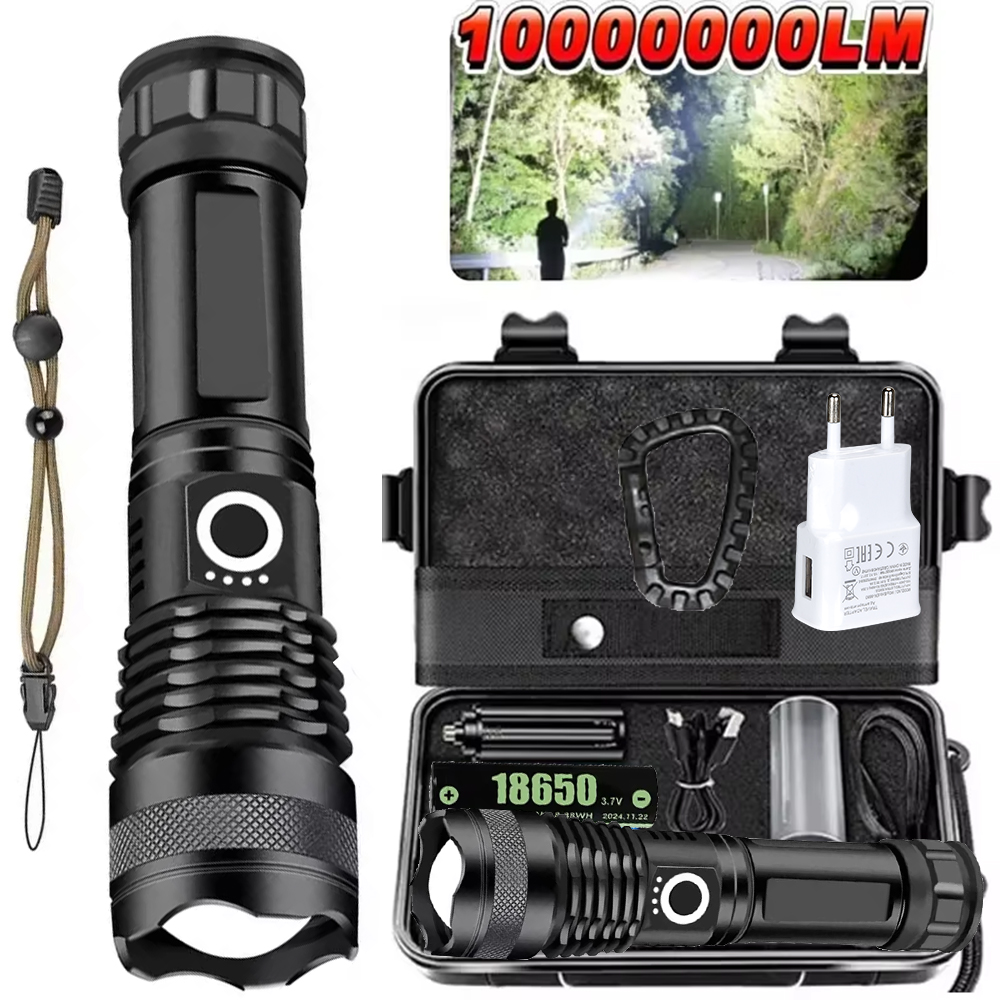 Outdoor Camping Lights - High Power LED Flashlight Rechargeable 5