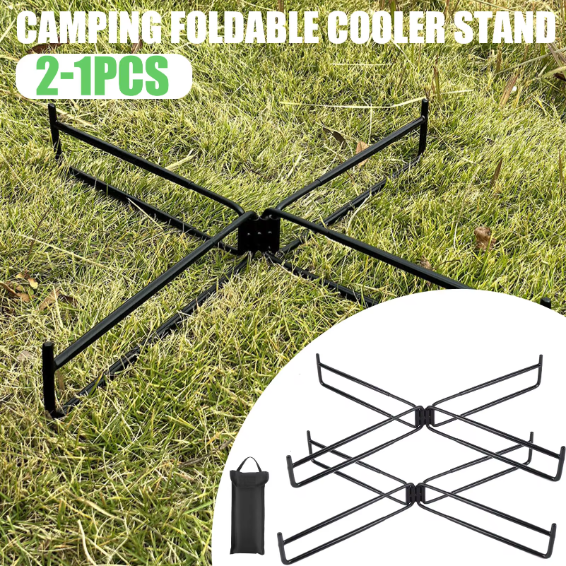 Outdoor Camping Folding Storage Box - Multifunctional Camping Foldable Cooler Stand Storage