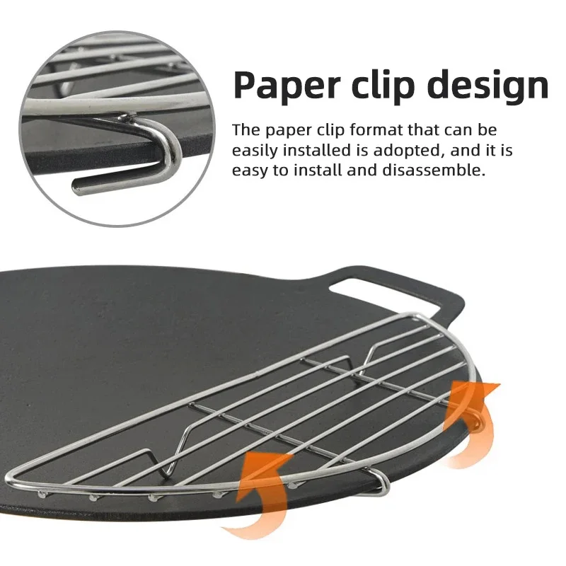 1Pcs BBQ Stainless Steel High  - Outdoor Camping Griddle recensione e prezzo