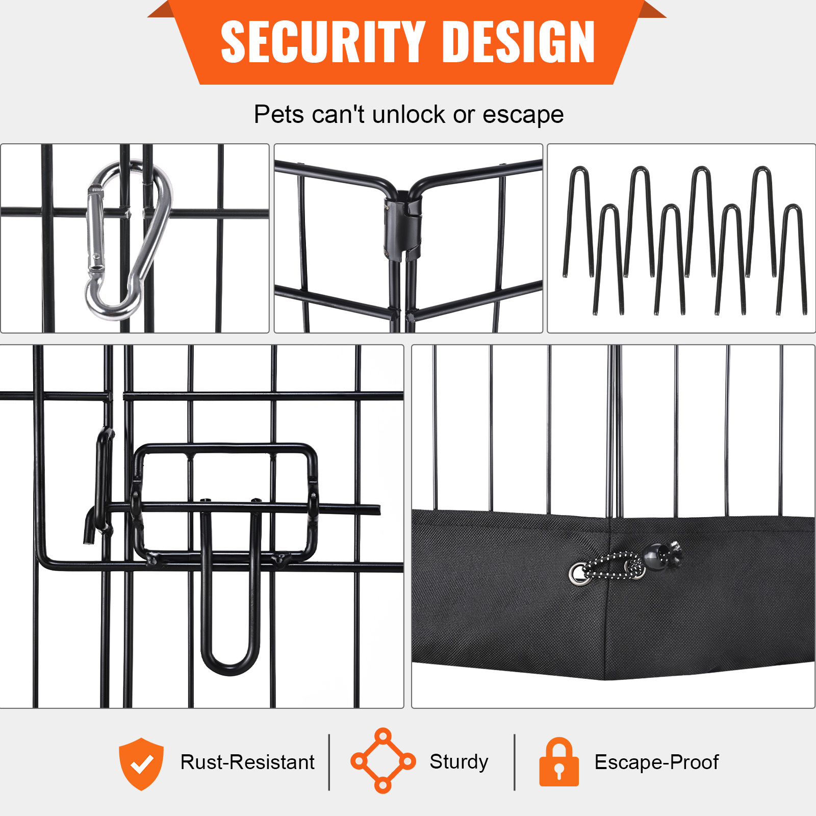 VEVOR Dog Playpen, 8 Panels Fo - Outdoor Camping Dog Kennel recensione e prezzo