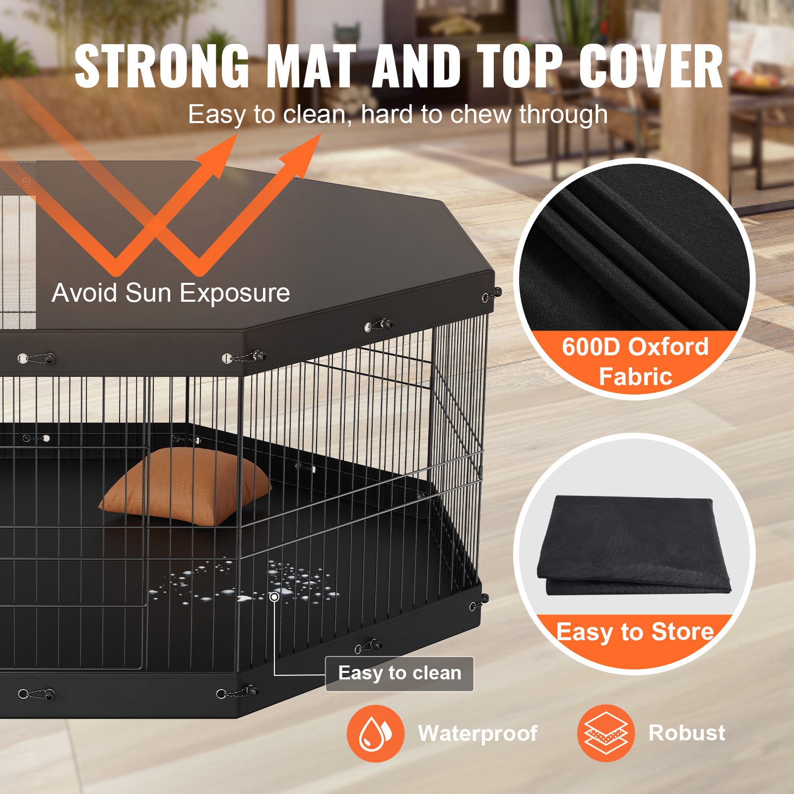 VEVOR Dog Playpen, 8 Panels Fo - Outdoor Camping Dog Kennel recensione e prezzo