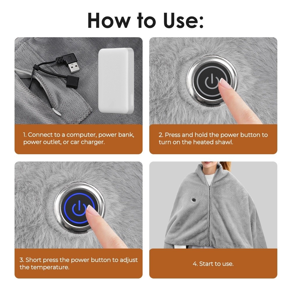 High Quality Wearable USB Elec - Outdoor Camping Heated Blanket recensione e prezzo