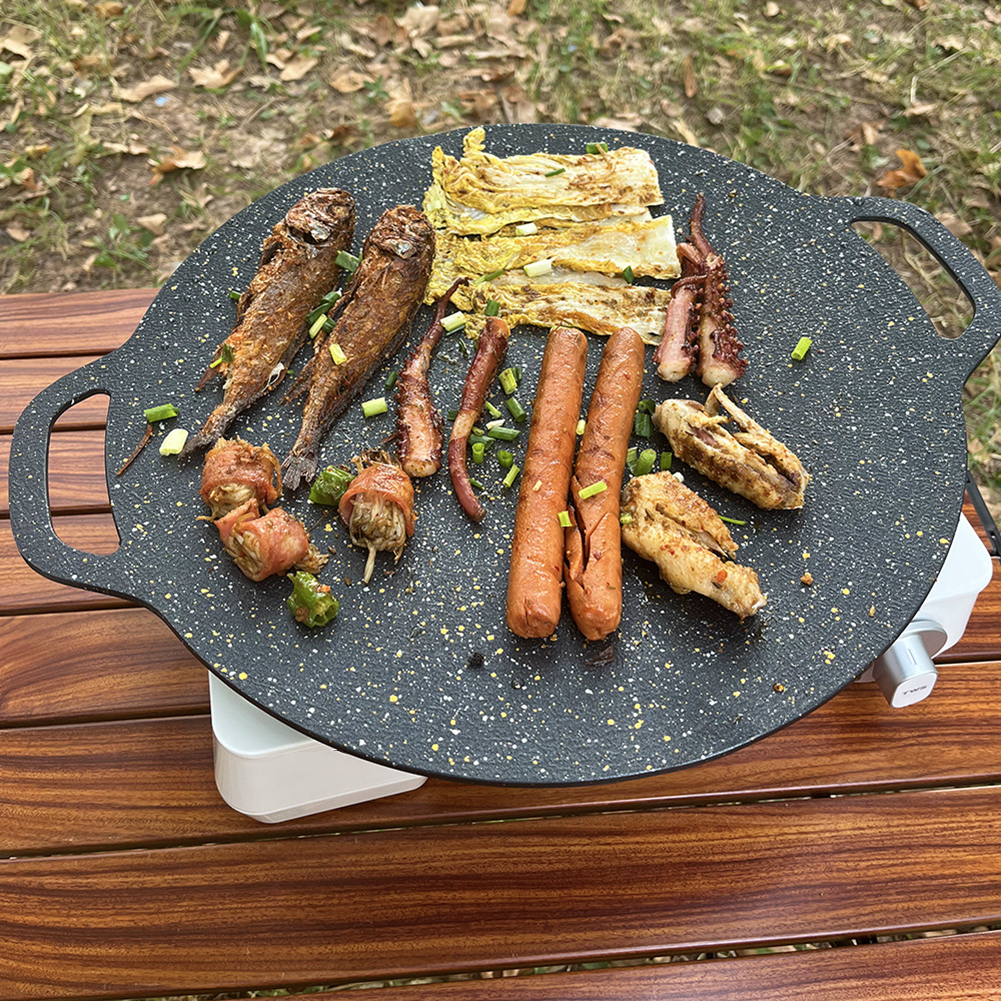 Round Baking Dishes Pans Non-s - Outdoor Camping Griddle recensione e prezzo