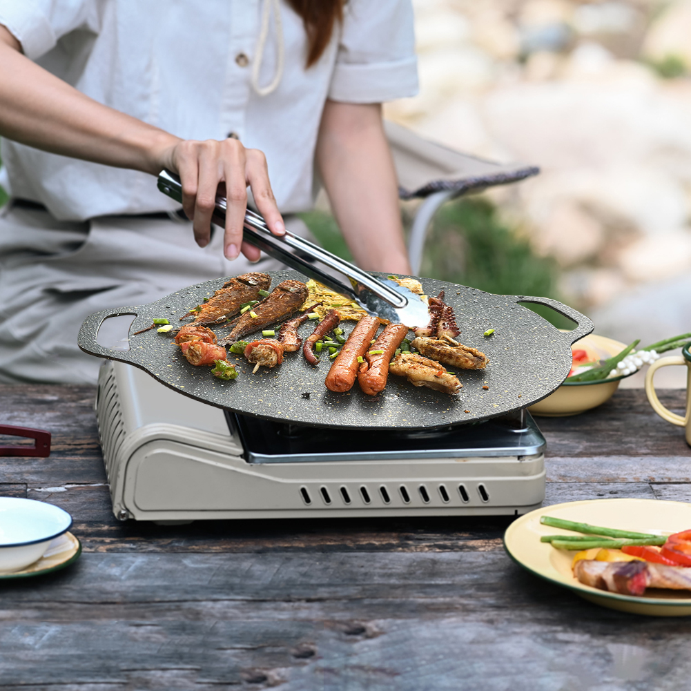 Round Baking Dishes Pans Non-s - Outdoor Camping Griddle recensione e prezzo