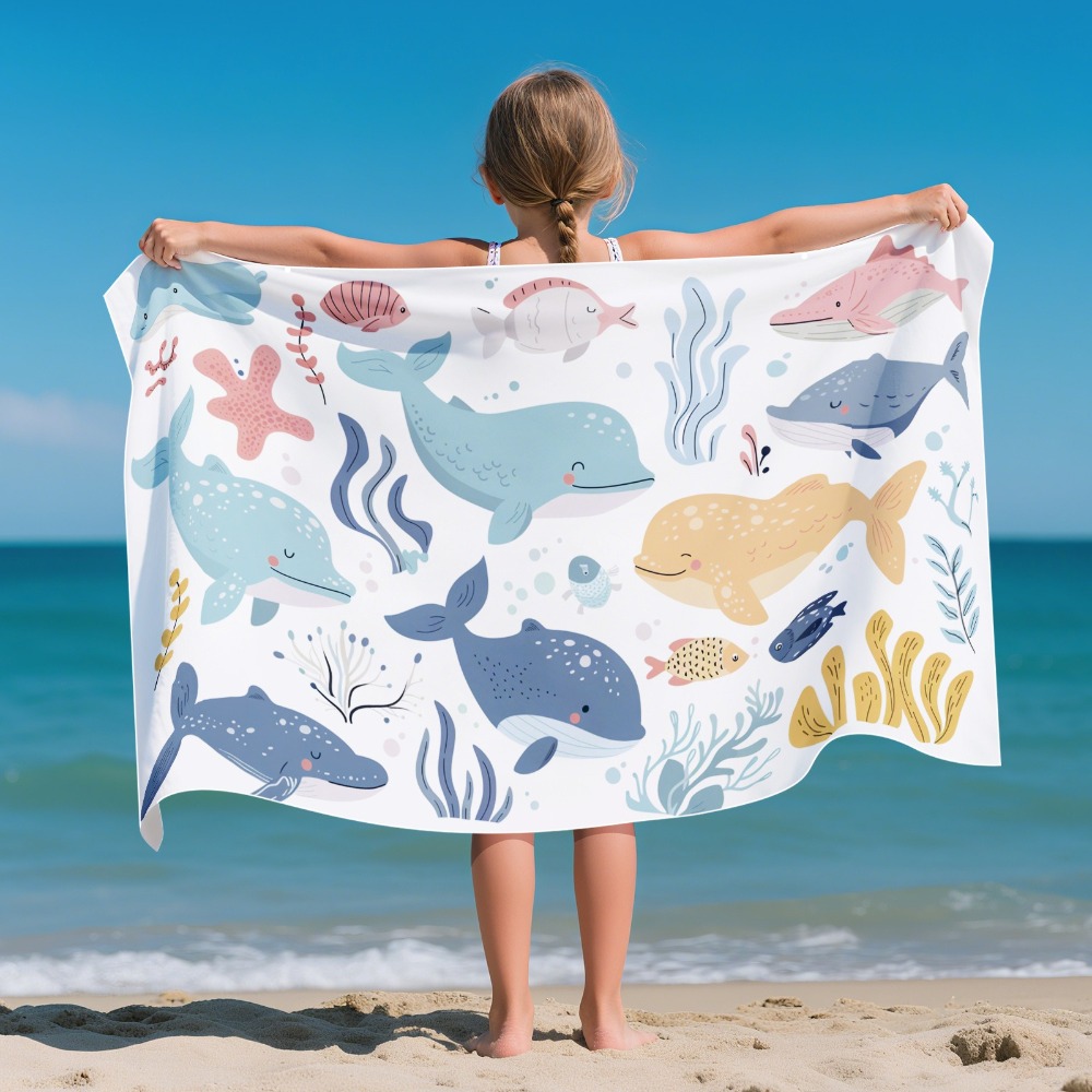 Cartoon Pattern Beach Towel Ki - Outdoor Camping Mat recensione e prezzo