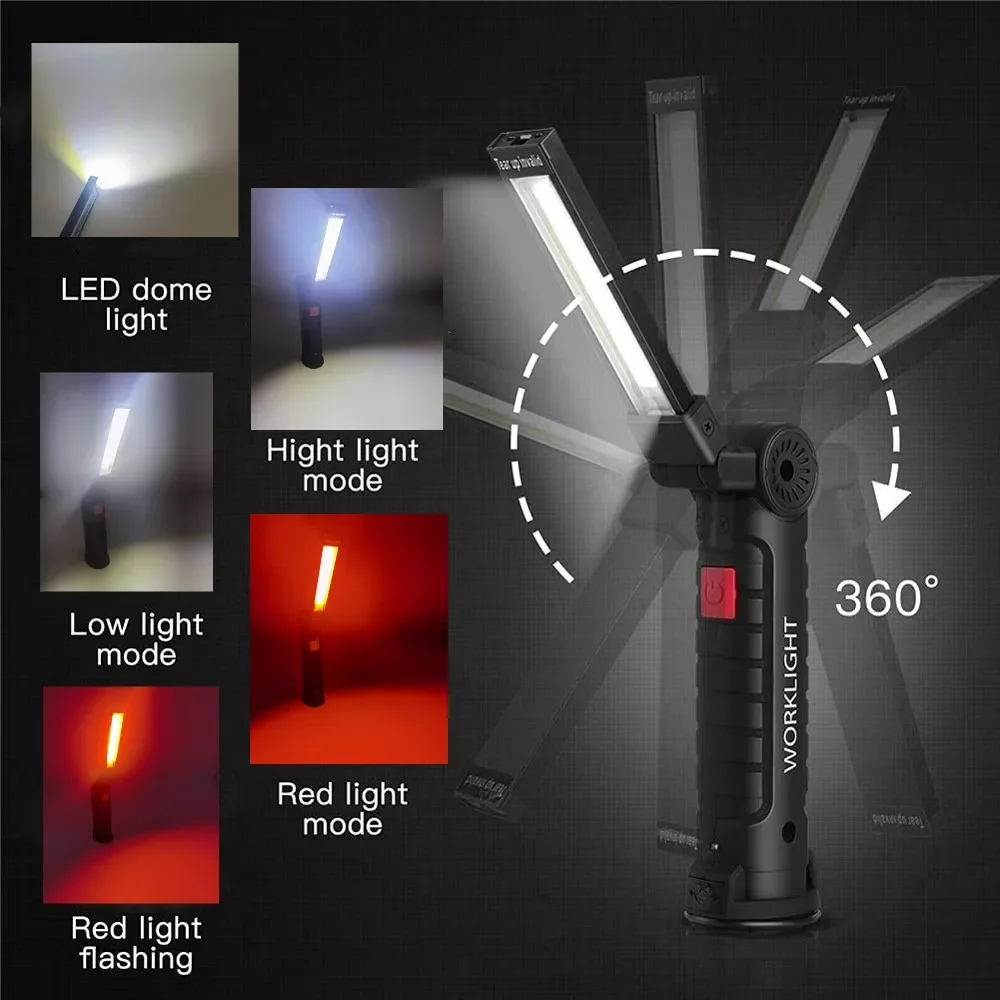 Portable COB LED Flashlight US - Outdoor Camping Lights recensione e prezzo
