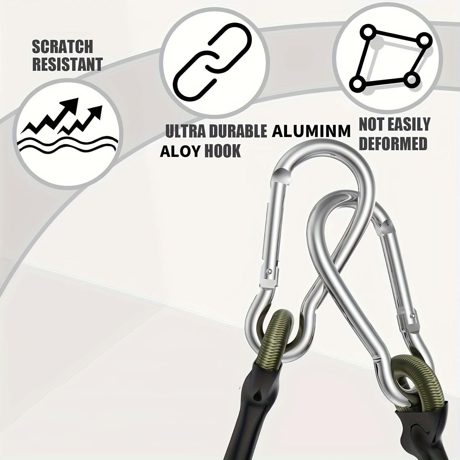 4 Heavy-Duty Rubber Belts with - Outdoor Camping Equipment recensione e prezzo