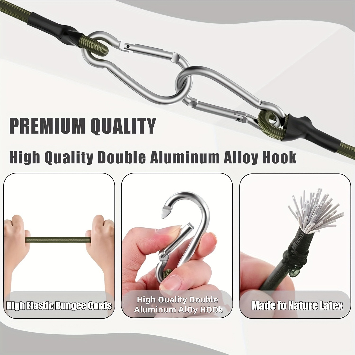 4 Heavy-Duty Rubber Belts with - Outdoor Camping Equipment recensione e prezzo
