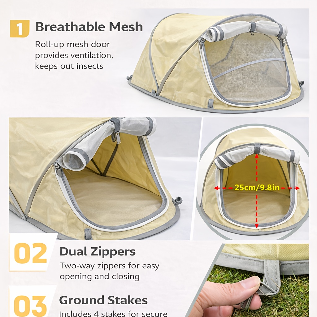 Foldable Pet Tent Portable Dog - Outdoor Camping Dog Kennel recensione e prezzo