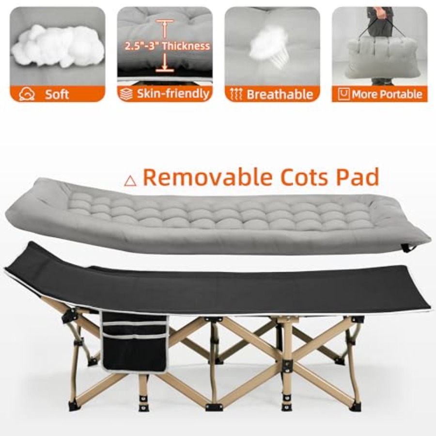 Portable Camping Cot for Outdo - Outdoor Camping Mat recensione e prezzo