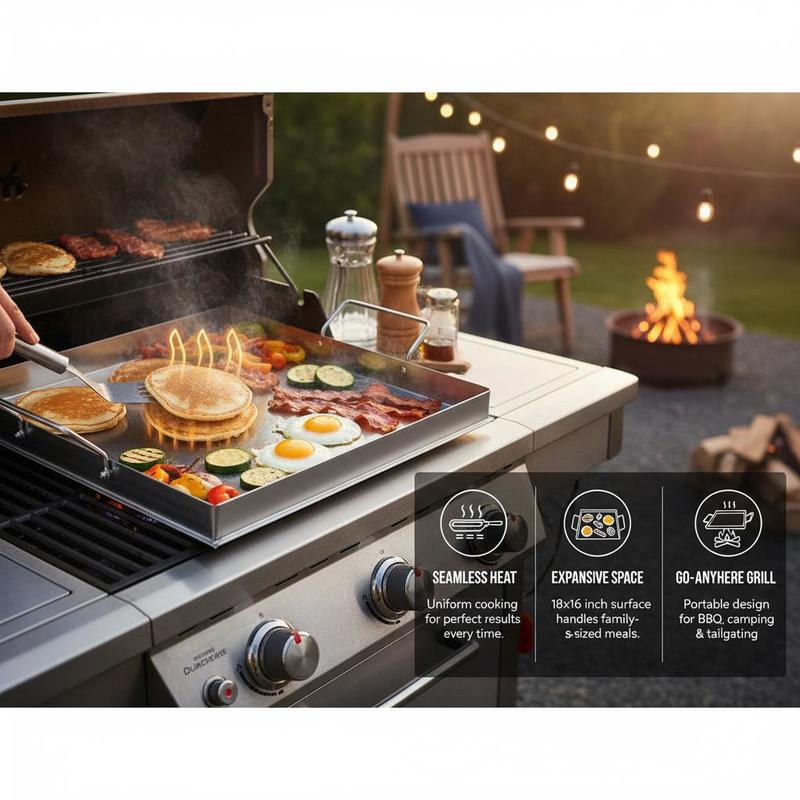 Universal Flat Top Griddle 18x - Outdoor Camping Griddle recensione e prezzo