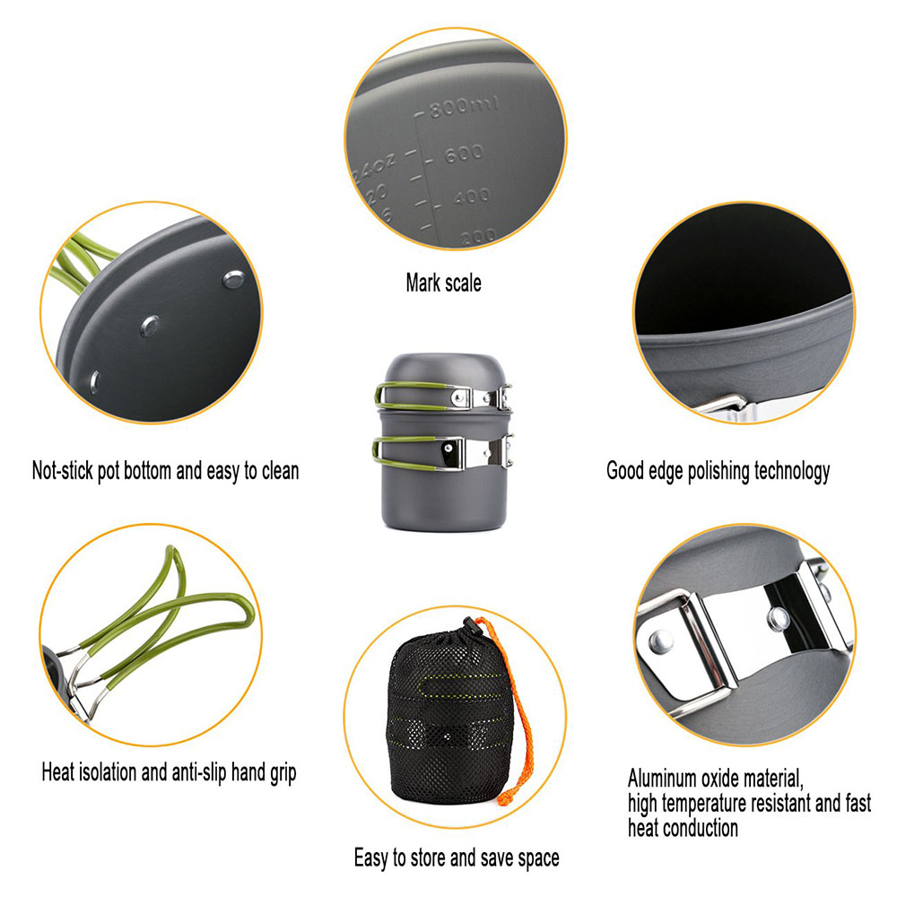 Ultralight Camping Pots Cookwa - Outdoor Camping Kitchen Table recensione e prezzo