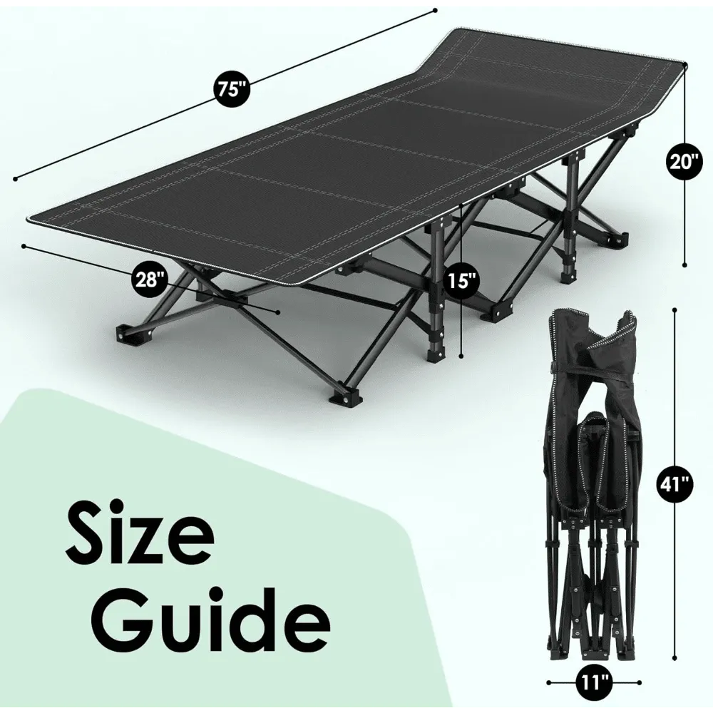 Folding Camping Cot For Adults - Outdoor Camping Mat recensione e prezzo