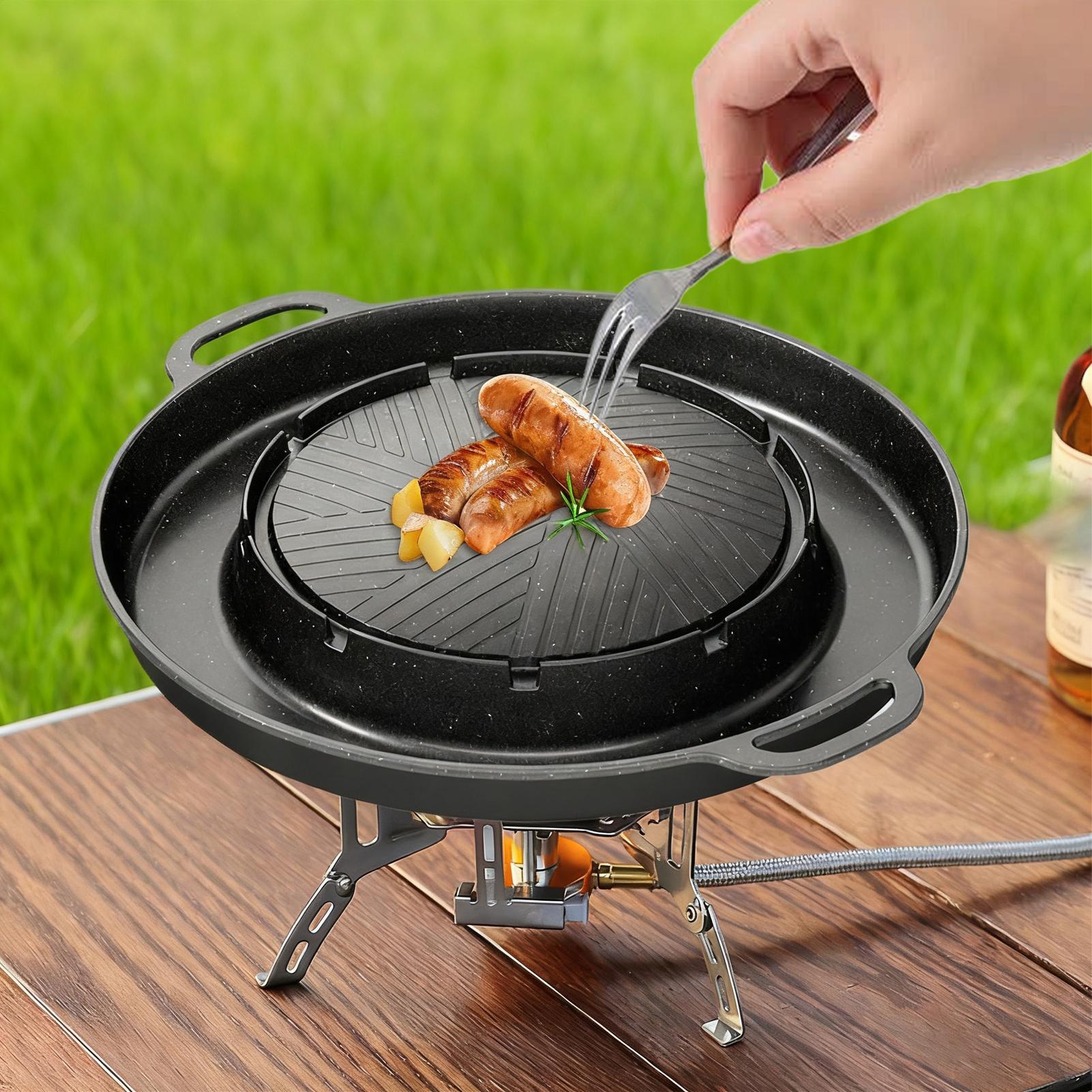 2-in-1 Grill & Hot Pan for Sto - Outdoor Camping Griddle recensione e prezzo