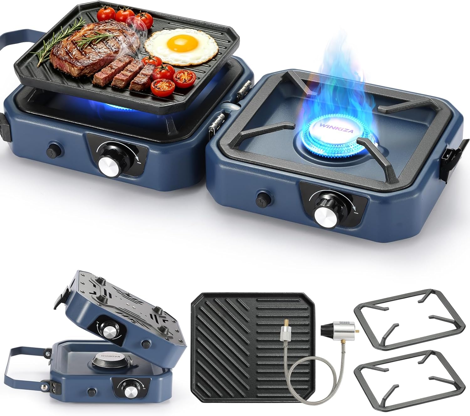 Portable 2 Burner Propane Camp - Outdoor Camping Griddle recensione e prezzo