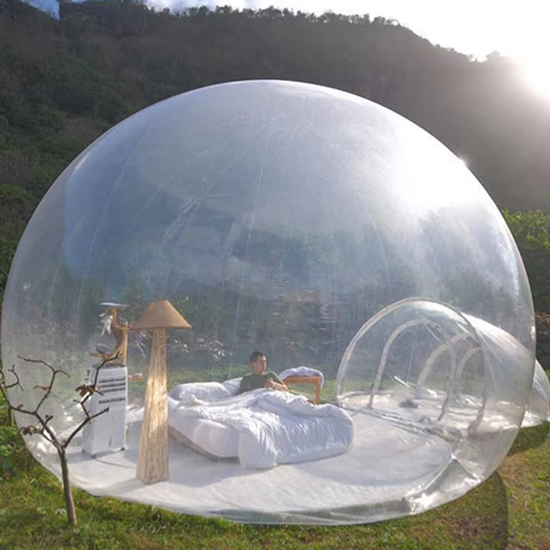 Clear Outdoor Single Tunnel In - Outdoor Camping Inflatable Bubble Tent Large Diy Home recensione e prezzo