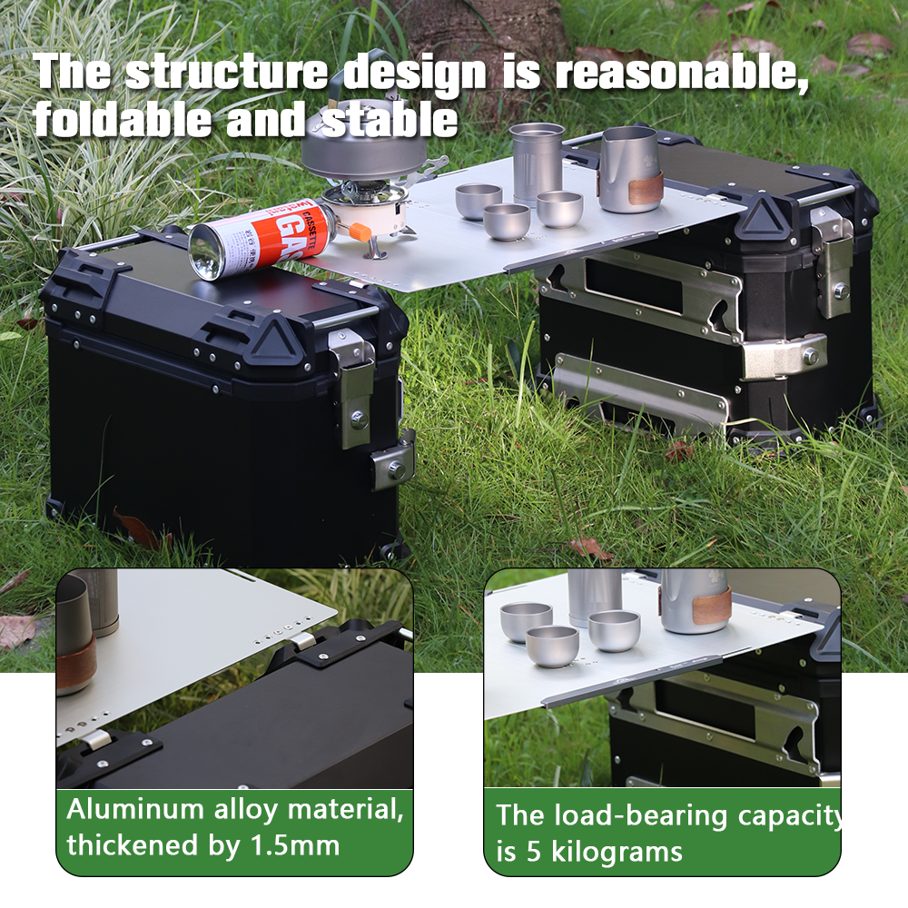 Motorcycle aluminum alloy fold - Outdoor Camping Folding Storage Box recensione e prezzo