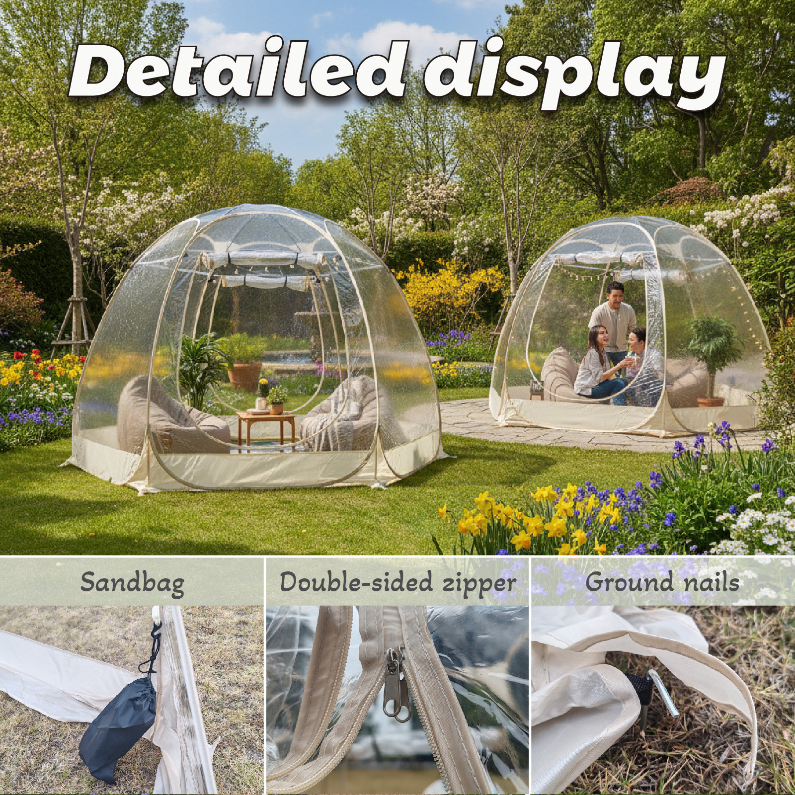 Large Quick-Set Bubble Tent Po - Outdoor Camping In Winter recensione e prezzo