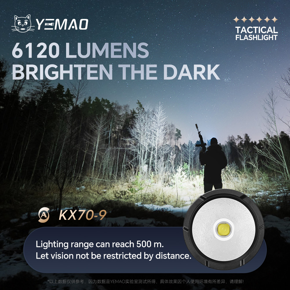 YEMAO-A81 6210LM Flashlight, U - Outdoor Camping Lights recensione e prezzo