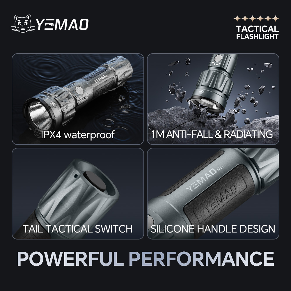 YEMAO-A81 6210LM Flashlight, U - Outdoor Camping Lights recensione e prezzo