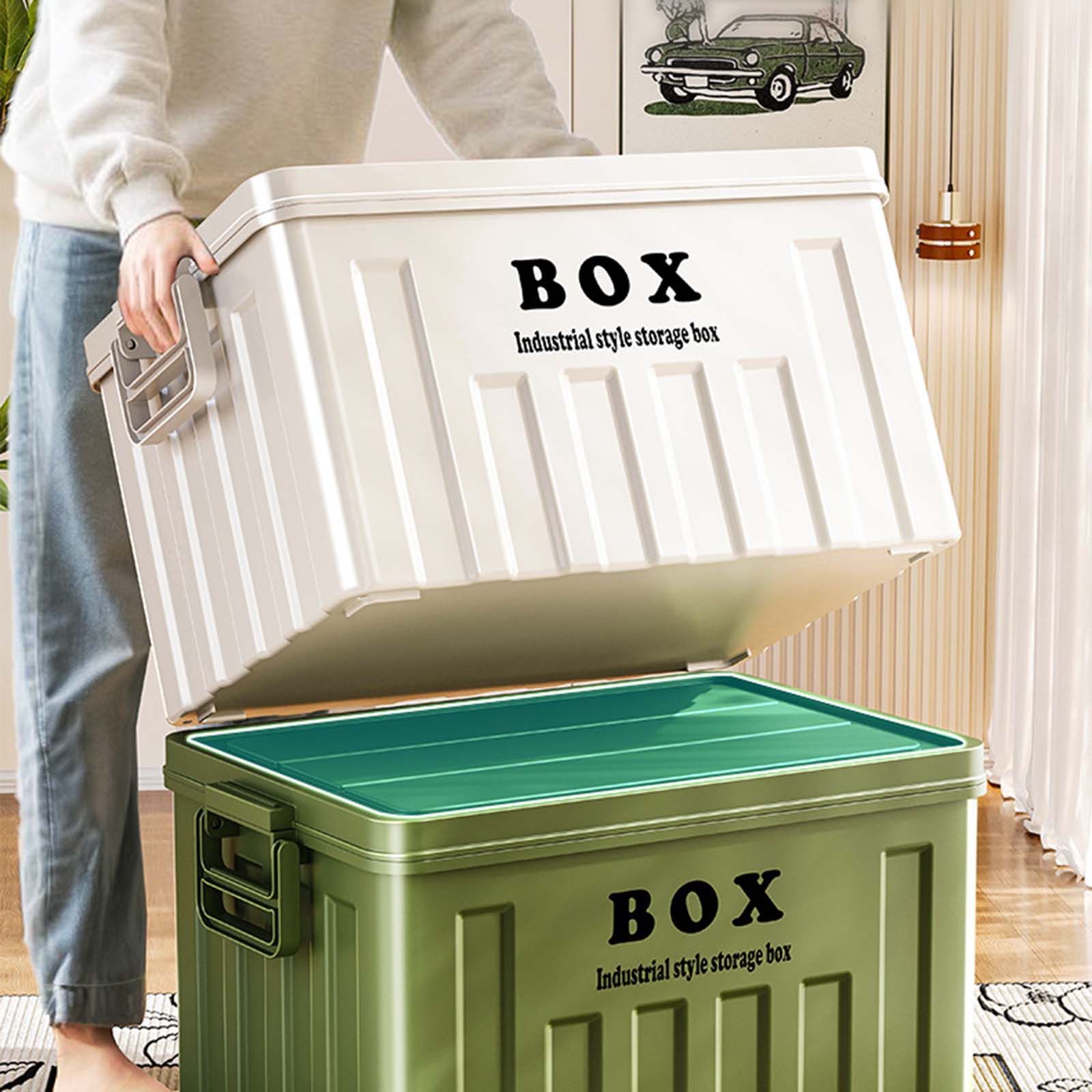Large Capacity Stackable Lidde - Outdoor Camping Folding Storage Box recensione e prezzo