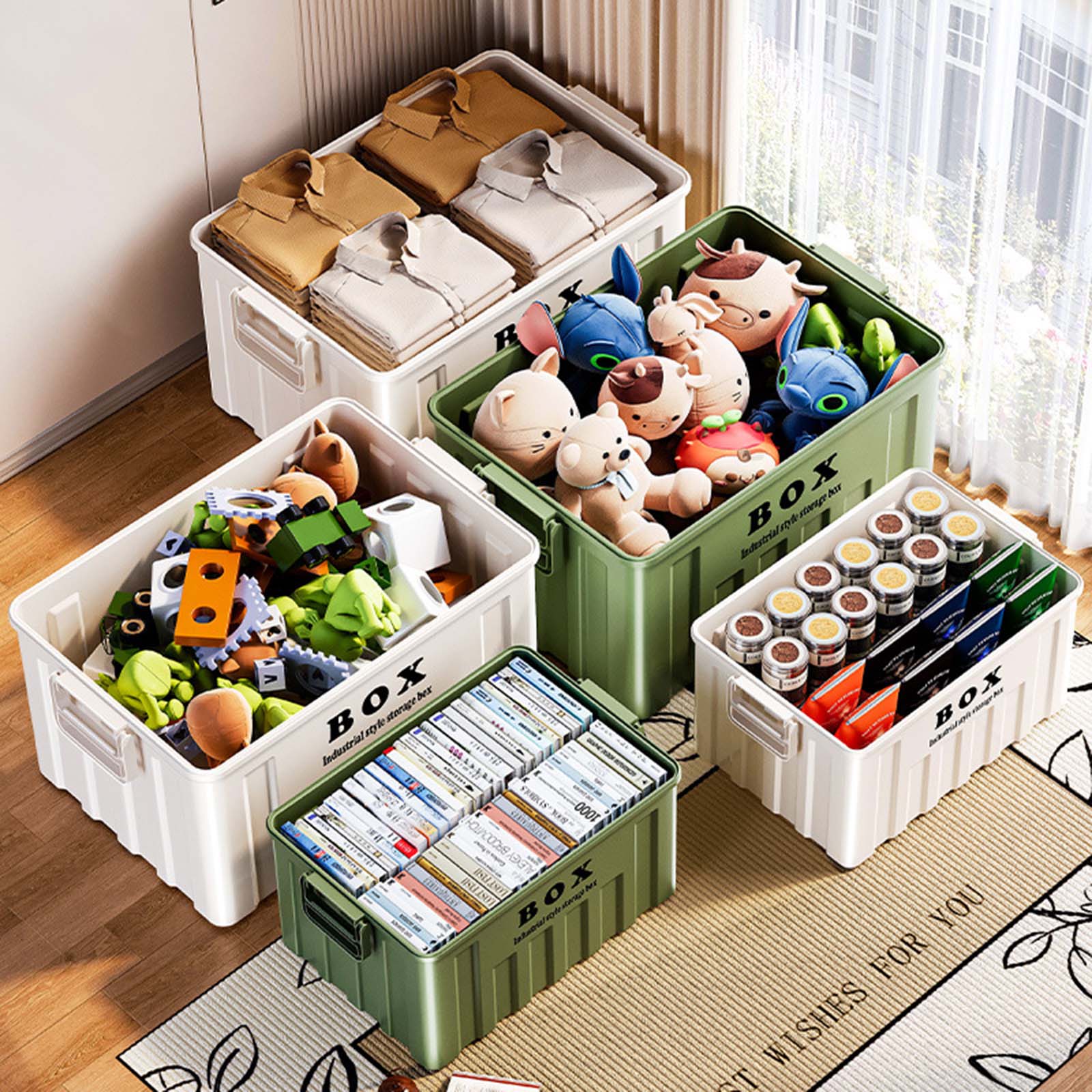 Large Capacity Stackable Lidde - Outdoor Camping Folding Storage Box recensione e prezzo