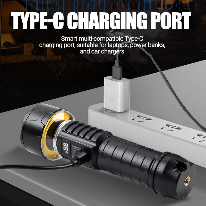 COB LED Flashlight Rechargeabl - Outdoor Camping Lights recensione e prezzo