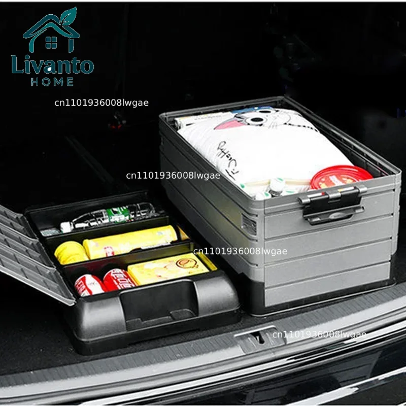70L Car Trunk Storage Box Doub - Outdoor Camping Folding Storage Box recensione e prezzo