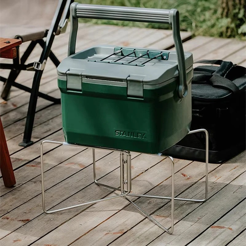 Cooler Box Stand Ice Box Holde - Outdoor Camping Folding Storage Box recensione e prezzo