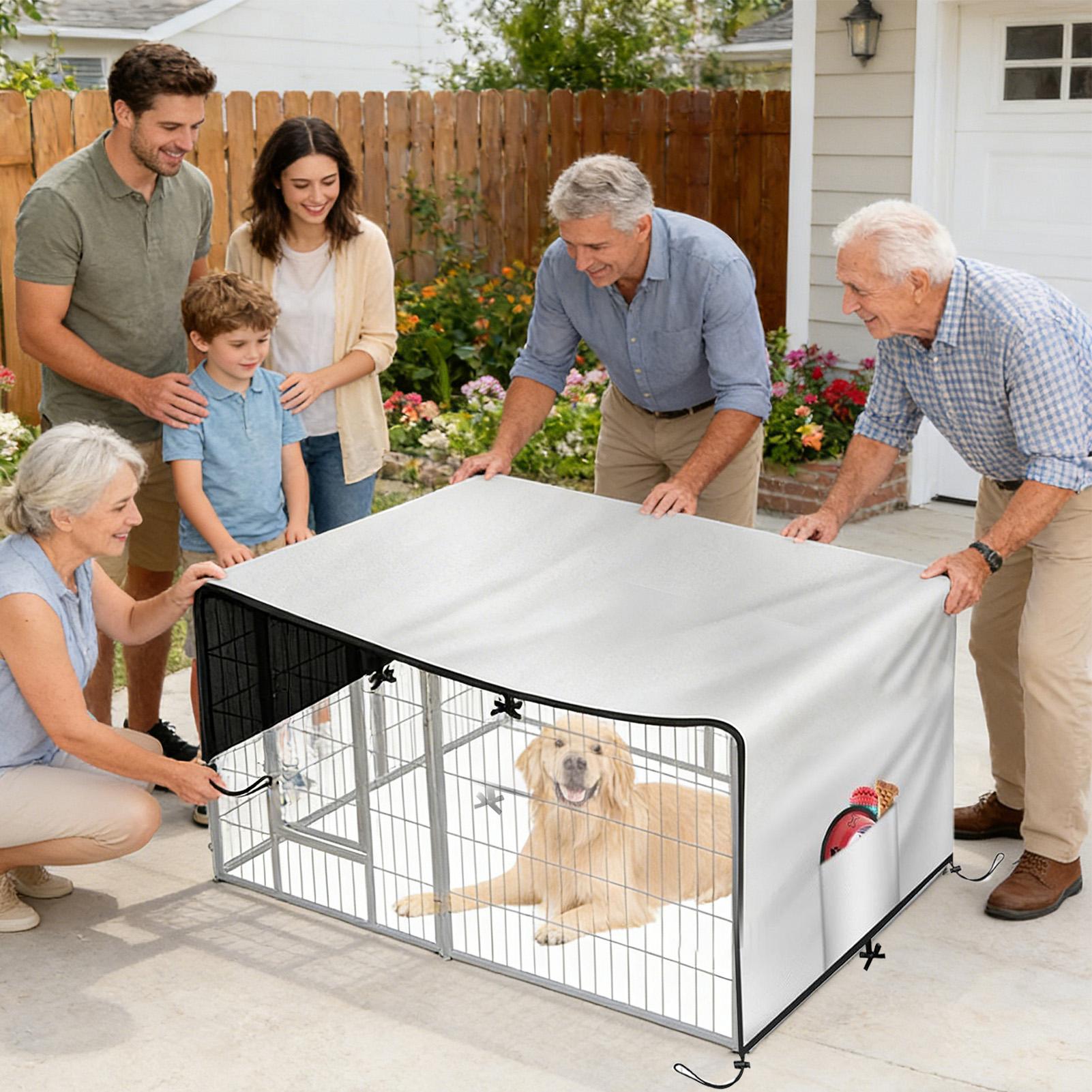 Dog Crate Cover 210D Oxford Pr - Outdoor Camping Dog Kennel recensione e prezzo