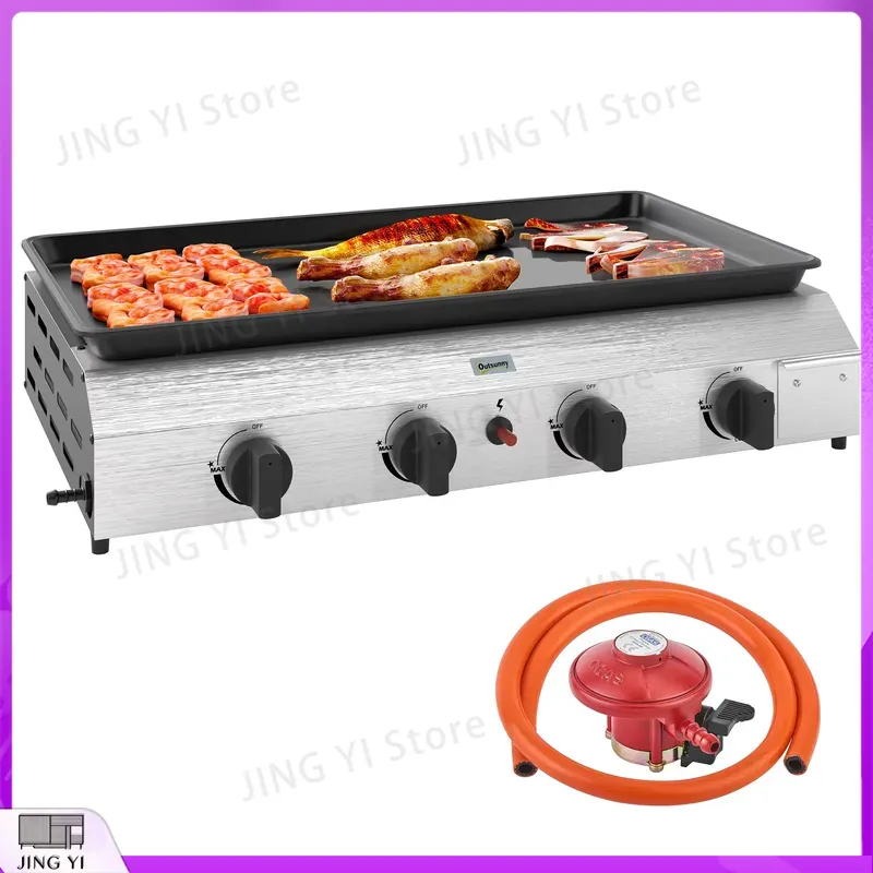 Gas Grill BBQ Grill with Non-S - Outdoor Camping Griddle recensione e prezzo
