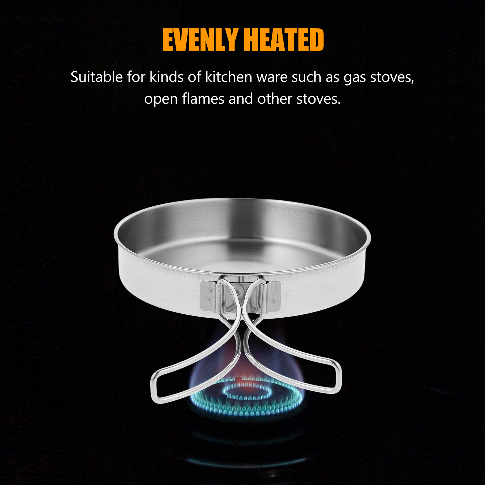 Portable Frying Pan Stainless  - Outdoor Camping Griddle recensione e prezzo