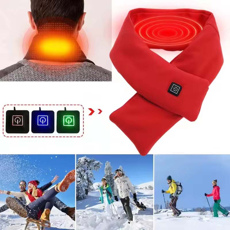 USB Women Men Heating Scarf Te - Outdoor Camping In Winter recensione e prezzo