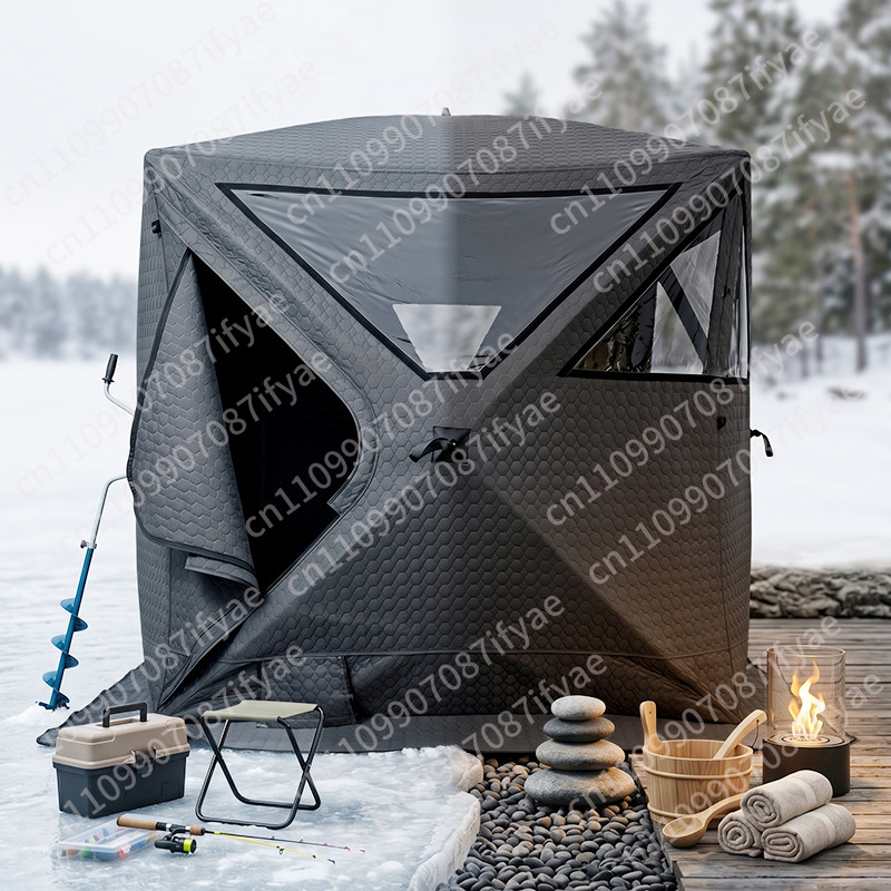 Outdoor sauna ice fishing tent - Outdoor Camping In Winter recensione e prezzo