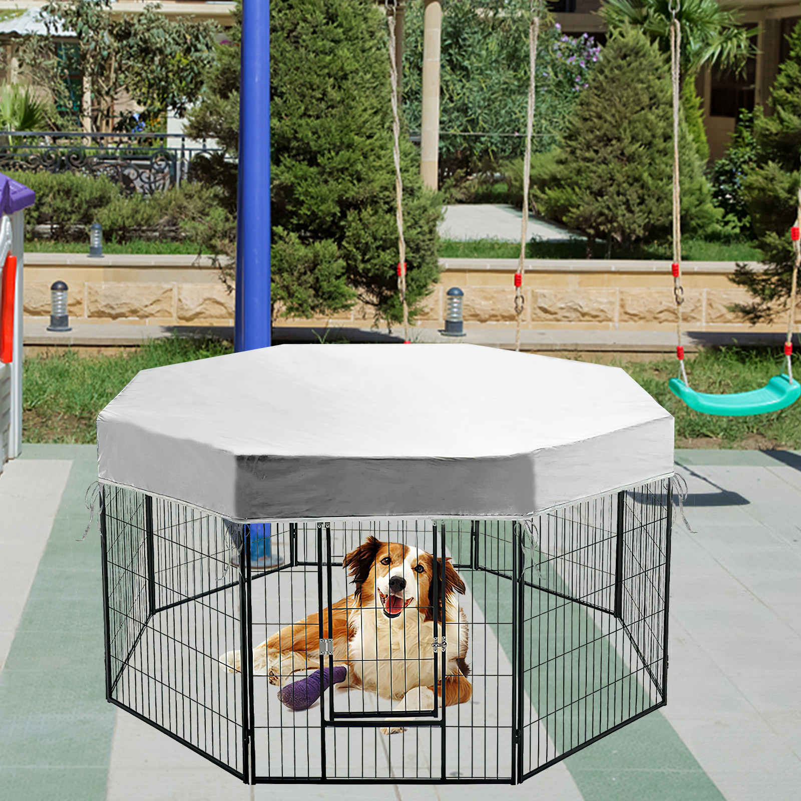 Waterproof Dog Playpen Cover O - Outdoor Camping Dog Kennel recensione e prezzo