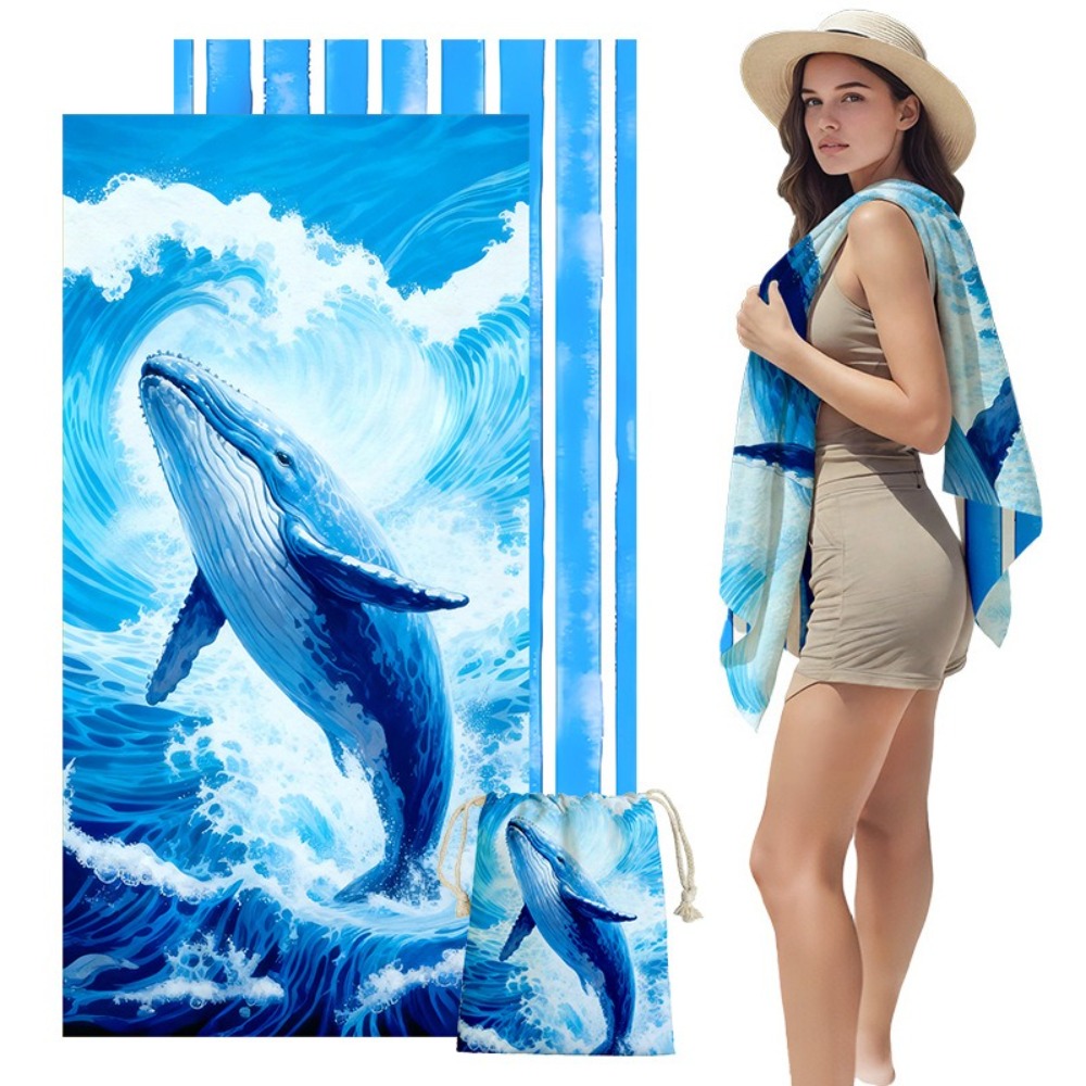 Fish Tail Print Beach Towels a - Outdoor Camping Mat recensione e prezzo