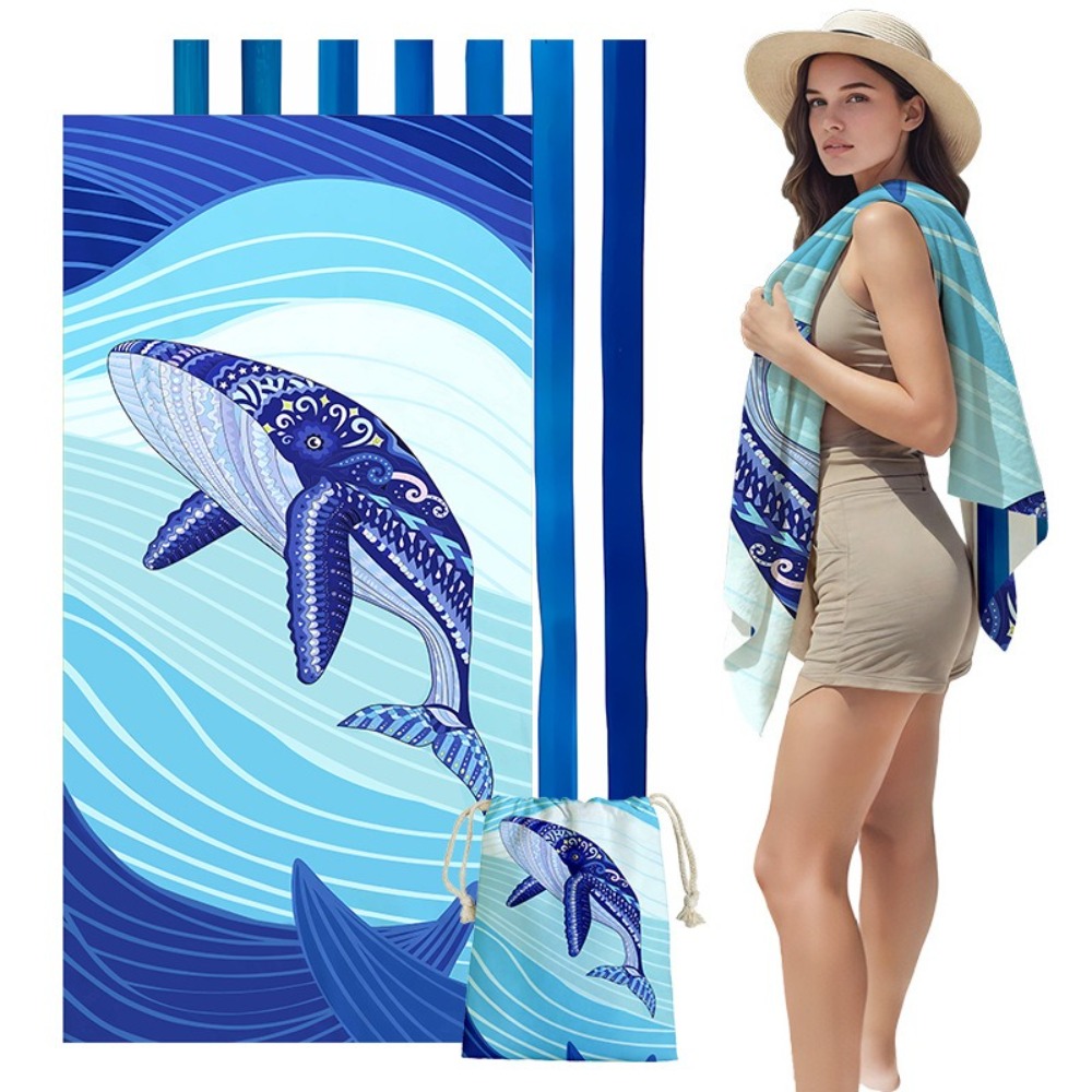 Fish Tail Print Beach Towels a - Outdoor Camping Mat recensione e prezzo