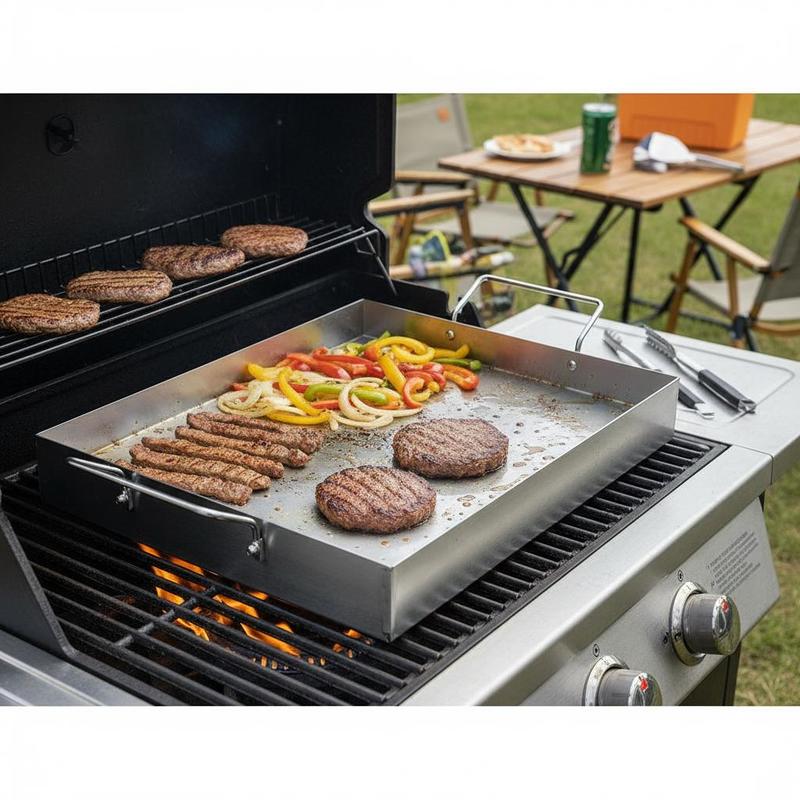 Free Shipping-Rectangular Flat - Outdoor Camping Bbq recensione e prezzo