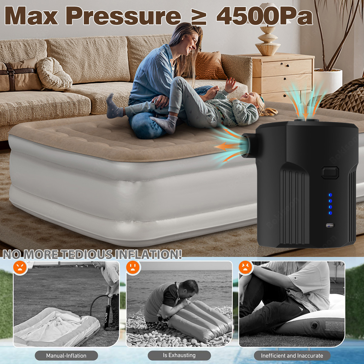 Portable Electric Air Pump for - Outdoor Camping Mat recensione e prezzo