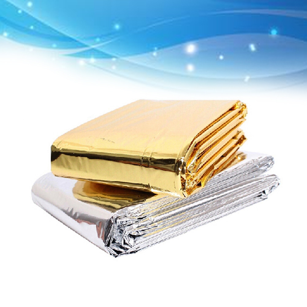 Emergency Blanket Silver Golde - Outdoor Camping Heated Blanket recensione e prezzo
