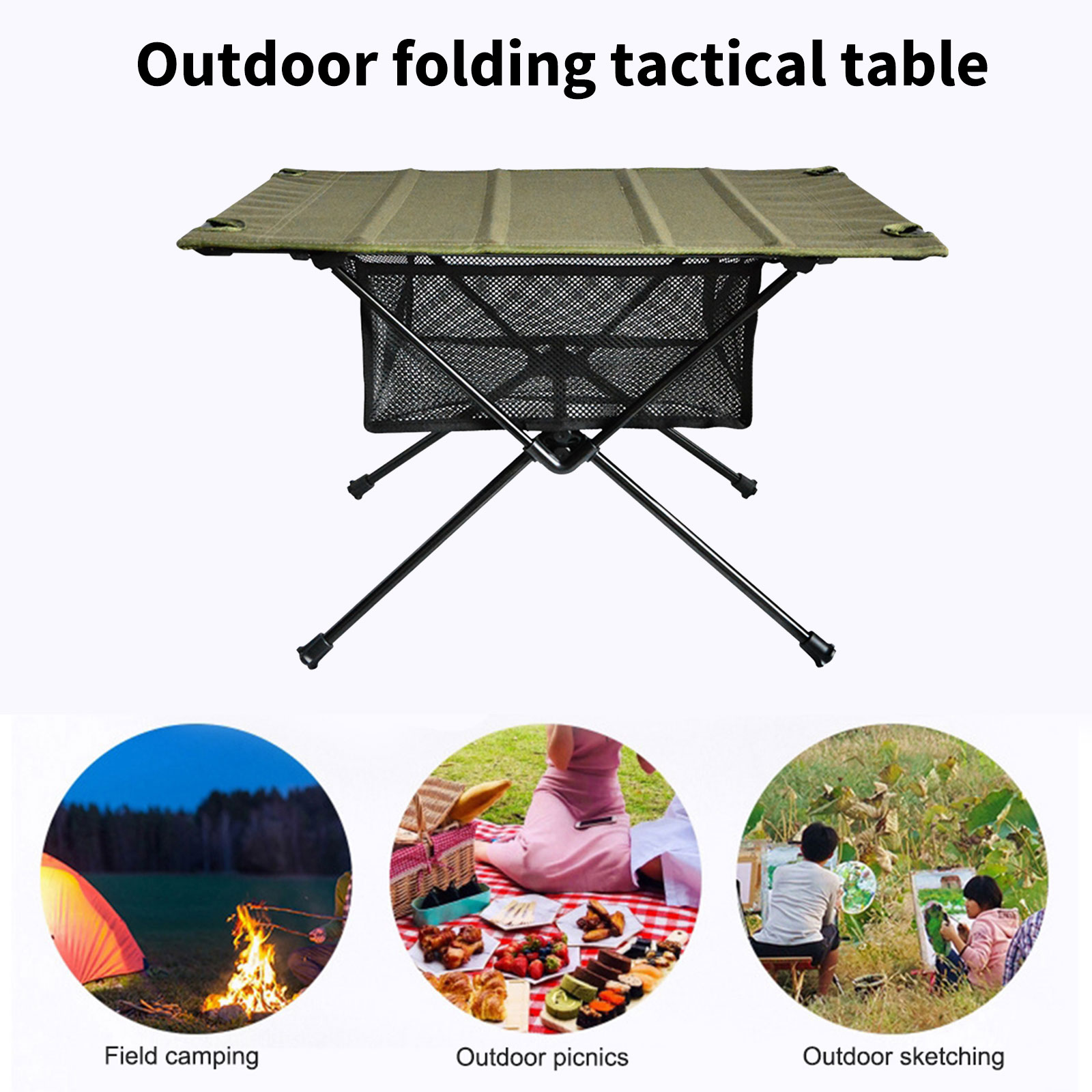 Camping Foldable Table Storage - Outdoor Camping Folding Storage Box recensione e prezzo