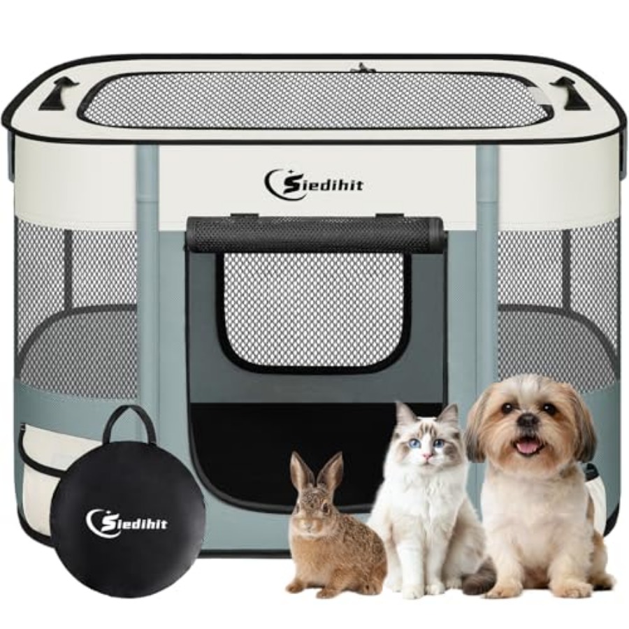 Cat Pet Puppy Pen, Portable Pl - Outdoor Camping Dog Kennel recensione e prezzo