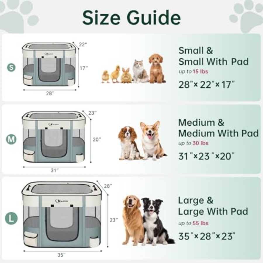Cat Pet Puppy Pen, Portable Pl - Outdoor Camping Dog Kennel recensione e prezzo