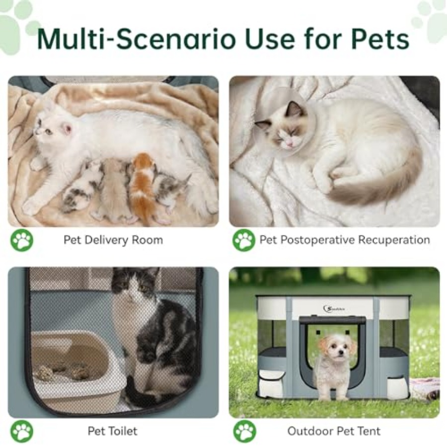 Cat Pet Puppy Pen, Portable Pl - Outdoor Camping Dog Kennel recensione e prezzo