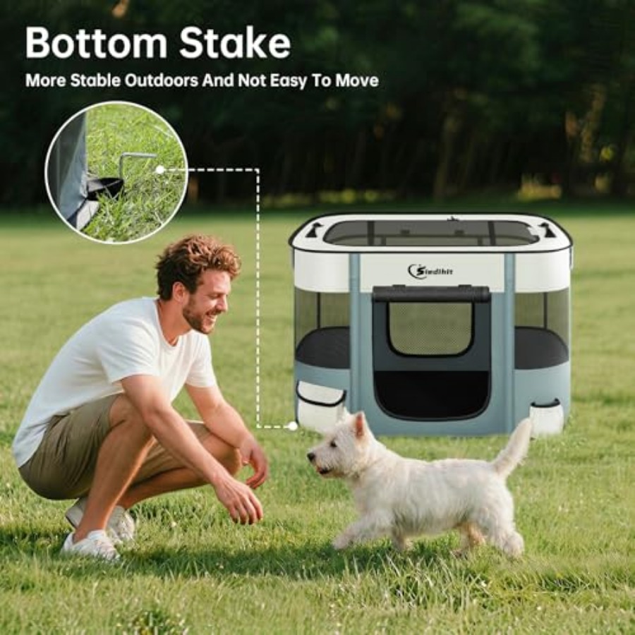 Cat Pet Puppy Pen, Portable Pl - Outdoor Camping Dog Kennel recensione e prezzo