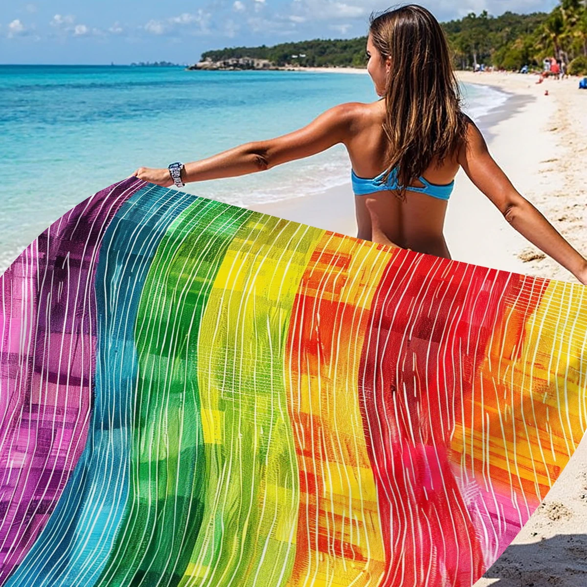 200x240cm Rainbow Beach Mat Sa - Outdoor Camping Mats Large recensione e prezzo